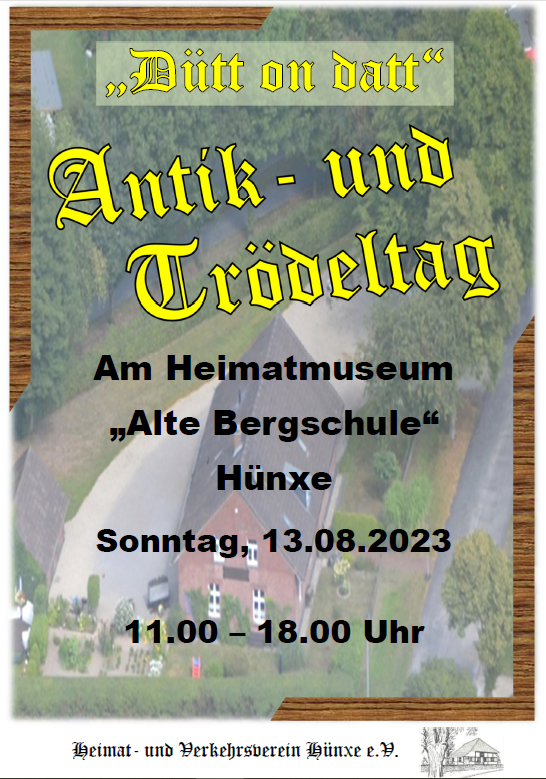 Plakat Heimatverein AntikundTroedeltag2023